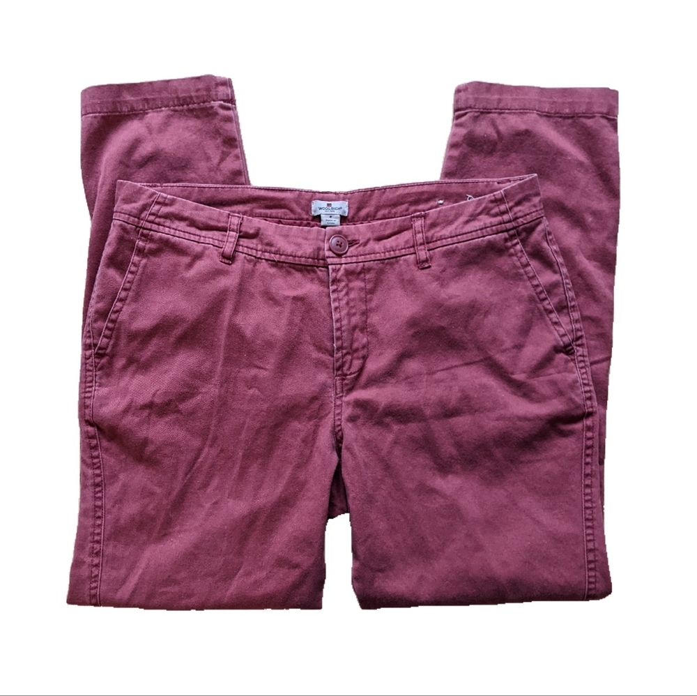 Woolrich maroon canvas pants